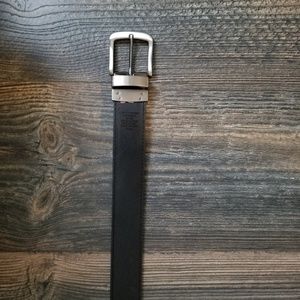 Mens black leather belt Dickies